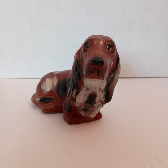 Brown Dog with Long Floppy ears, Pottery piece Great for a dog lovers collection - Picture 2 of 10